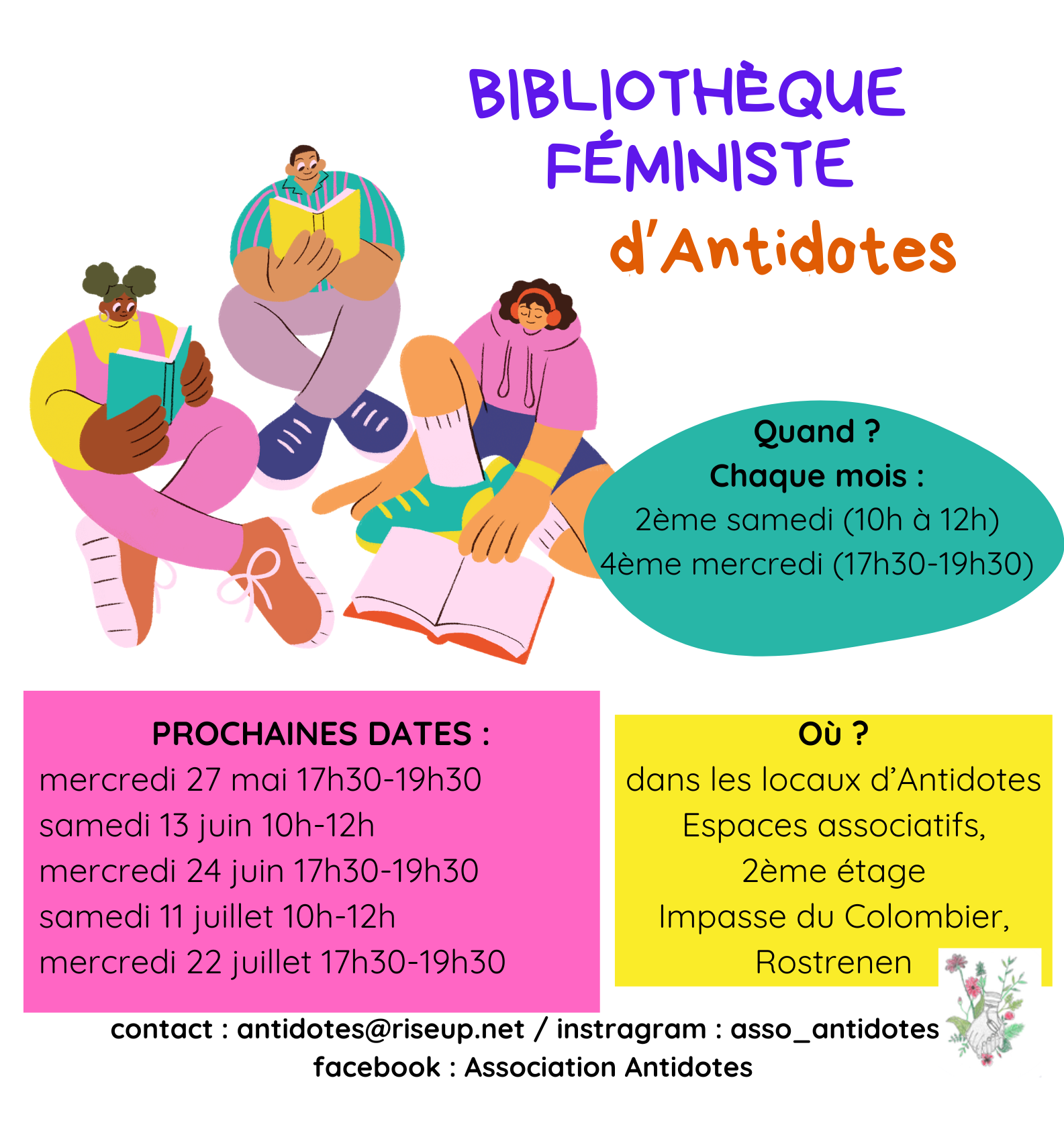 Permanences mai – juin – juillet 2026